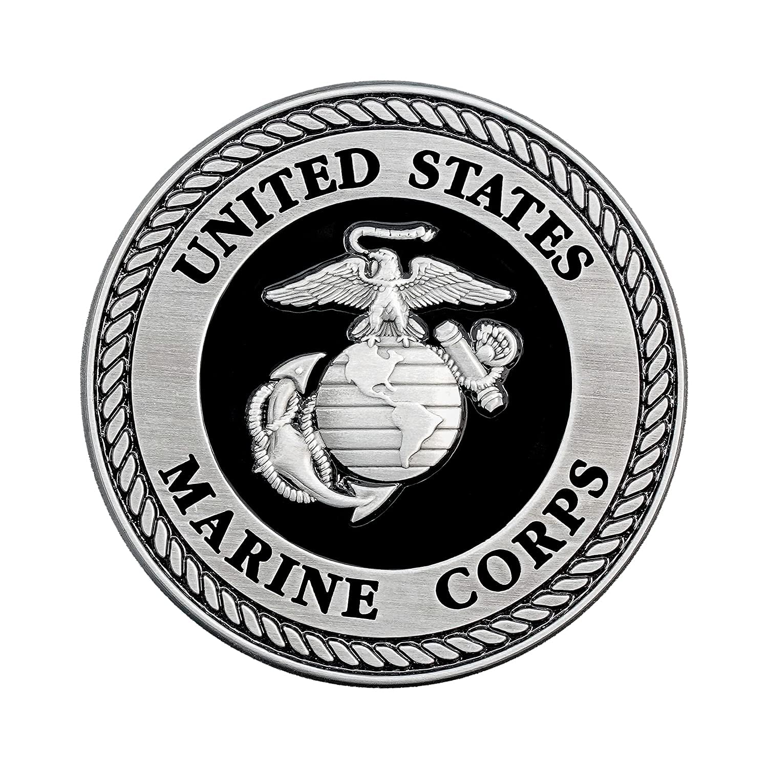 Amazon.com: USMC Medallion – 2.25 Inches – Black and Silver Marine